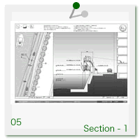 Section - 1：断面図 - 1